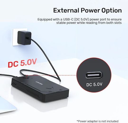 Unitek Usb-c M.2 Nvme & 2.5” Sata 10gbps Dual Enclosure S1229c