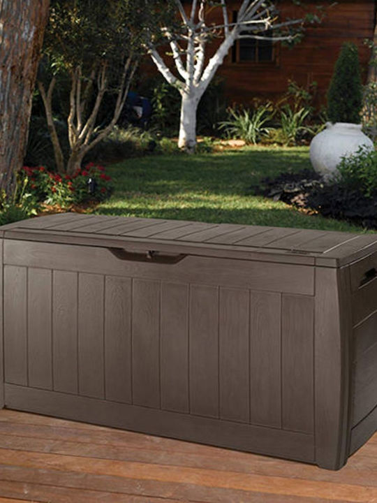 Keter Outdoor Storage Box Hollywood 270lt Brown L118xW45xH57cm