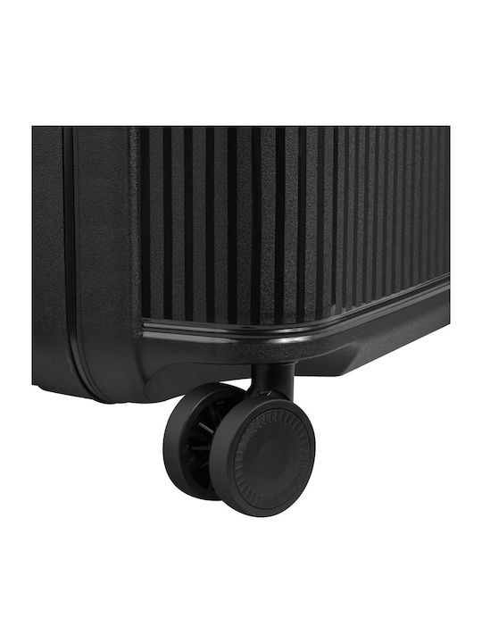 Securitech by Delsey Βαλίτσα Ταξιδίου Καμπίνας Σκληρή Stone Black με 4 Ρόδες Ύψους 55εκ.