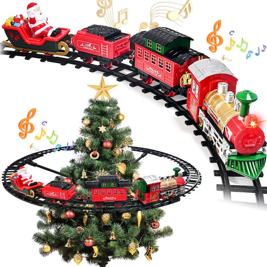 Illuminated Christmas Figure Train Length 47.2cm 49pcs Tree