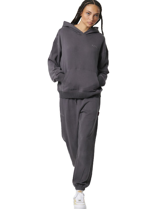 Women's Sweatshirt Hooded Gray