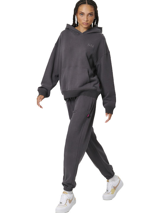 Women's Sweatshirt Hooded Gray