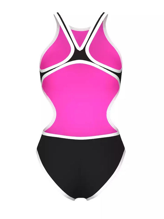 One Biglogo One-Piece Swimsuit with Cutouts Black