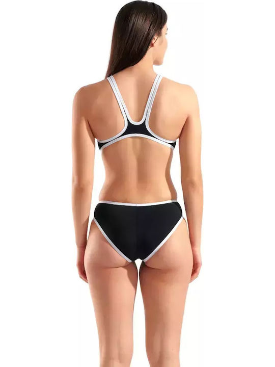 One Biglogo One-Piece Swimsuit with Cutouts Black