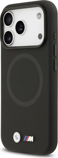 BMW Umschlag Rückseite Kunststoff / Silikon Schwarz (iPhone 17 Pro)