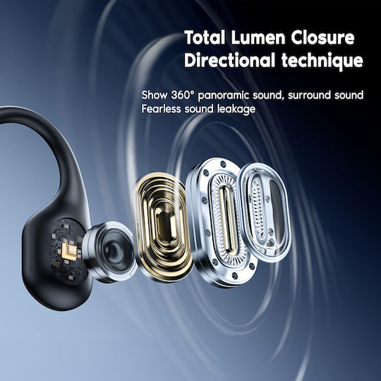 Remax Yvton Series RB-S11 Bone Conduction Bluetooth Handsfree Earphones with Sweat Resistance Black