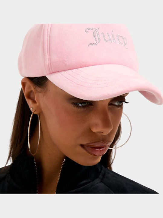 Καπέλο Juicy Couture Velour Diamante Baseball Cup Jcawh224702-105 Ροζ