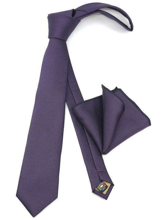 Legend Accessories Set de Cravată pentru Bărbați Tipărit în Culorea Violet