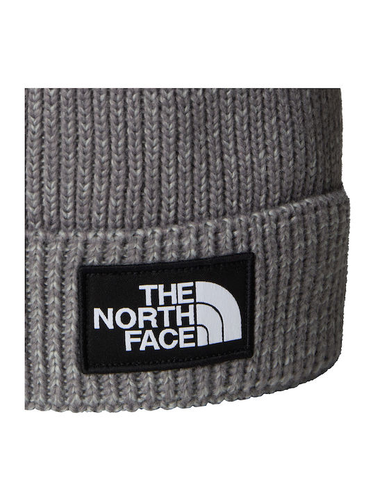 Beanie Unisex Σκούφος με Rib Πλέξη σε Γκρι χρώμα