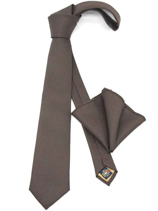 Legend Accessories Men's Tie Set Monochrome in Brown Color