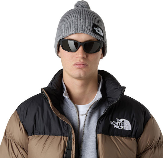 Beanie Unisex Beanie with Rib Knit in Gray color