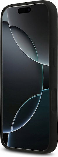 Guess Silicone Big 4g Script Umschlag Rückseite Silikon Schwarz (iPhone 17 Pro)