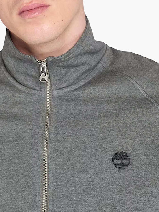 Men's Cardigan with Hood Gray