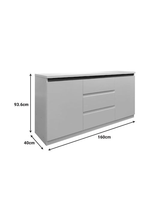 Bufet Chiemo cu Sertare Natural Shade 160x40x93.6cm
