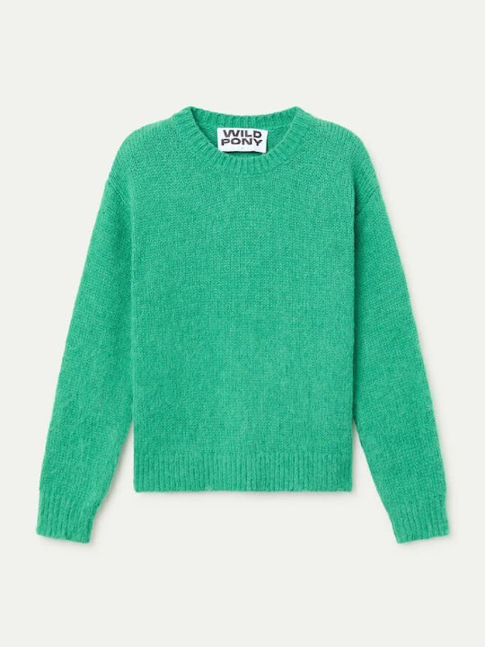 Γυναικείο Μακρυμάνικο Πουλόβερ Soft Green