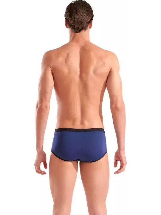 One Low Waist Men's Swimwear Shorts Navy Blue