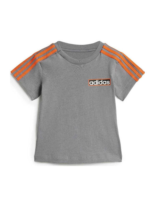 adidas Παιδικό Σετ με Σορτς Grey / Blue 2τμχ