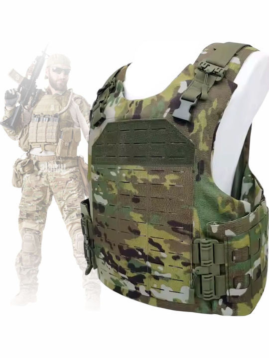 Set Vestă Tactică Reglabilă + 2 Plăci Balistice Nij Iv Linovit Airsoft Paintball Sport Tir Vânătoare Outdoor Material Oxford 1000d Sistem Molle Rezistent La Gloanțe Perforante 7.62x63mm M2 Ap Culoare Camuflaj Kaki Set Vestă Tactică Reglabilă + 2 Plăci Balistice Nij Iv Linovit Airsoft Paintball Sport Tir Vânătoare Outdoor Material Oxford 1000d Sistem Molle Rezistent La Gloanțe Perforante 7.62x63mm M2 Ap Culoare Camuflaj Kaki