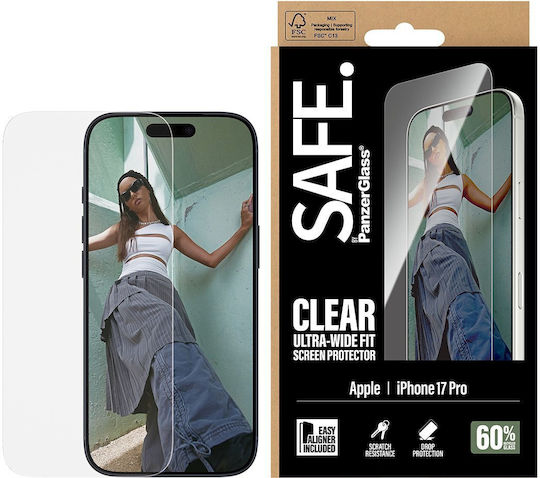 Safe By Panzerglass Screen Protector Iphone 17 Pro 18 Pro Ultra-wide Fit W Easyaligner