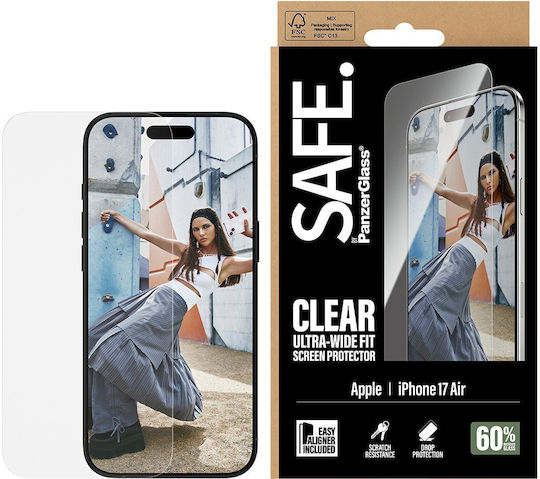 PanzerGlass Safe Ultra-Wide Fit Screen Protector Black (iPhone Air)
