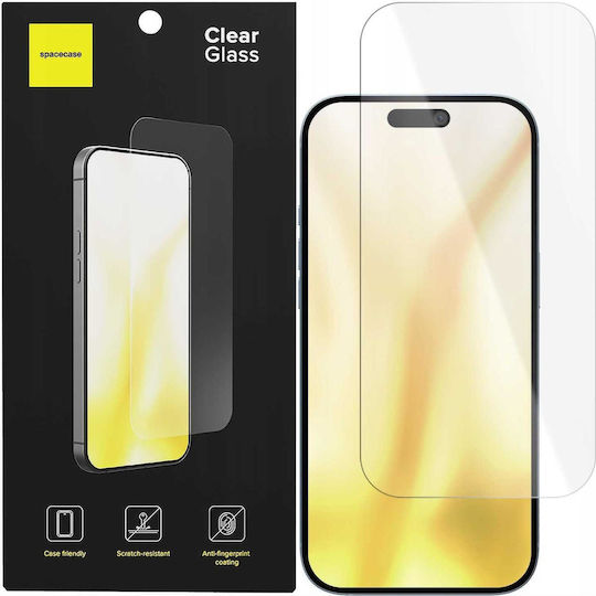 Spacecase 2.5D 0.3mm Gehärtetes Glas (iPhone 17 / 17 Pro / 16 Pro)