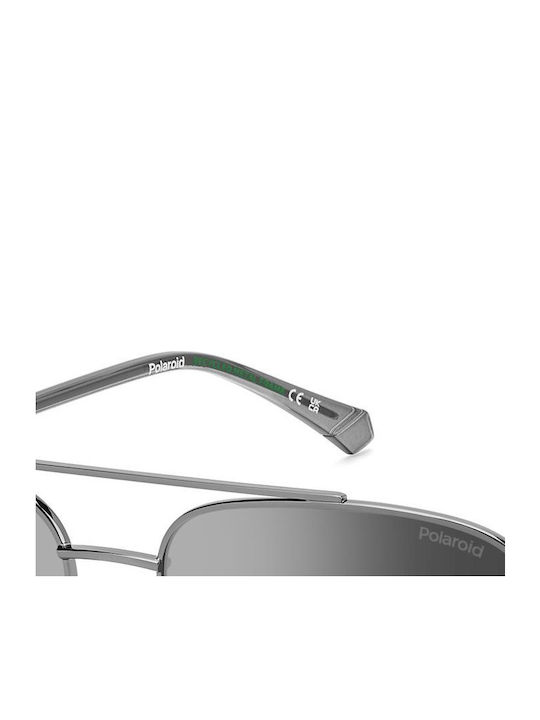 Polaroid Men's Sunglasses with Gray Metal Frame and Gray Lens PLD4192/G KJ1/EX