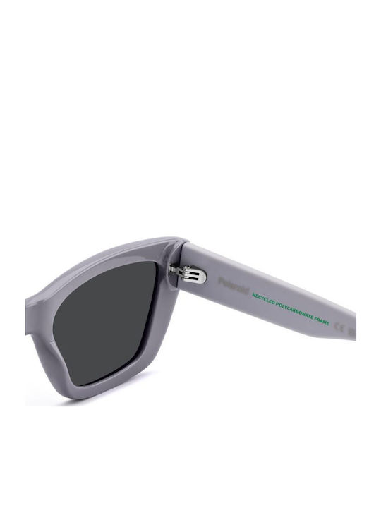 Polaroid Women's Sunglasses with Gray Plastic Frame and Gray Lens PLD6242/S/X 789/M9