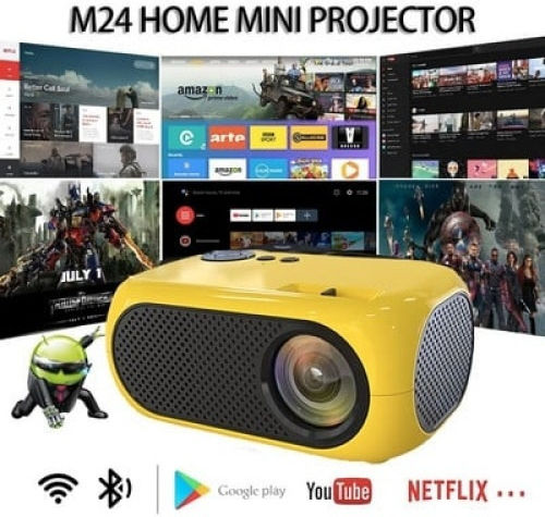 DKR72QYBM Mini Projector LCD με Ενσωματωμένα Ηχεία