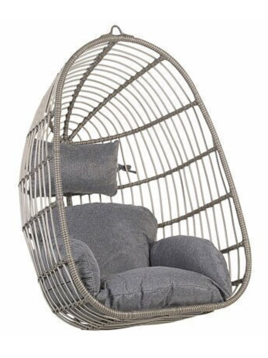 Berwyn 1849 Schaukelstuhl mit Basis Kunststoff L84xB70xH113cm Gray