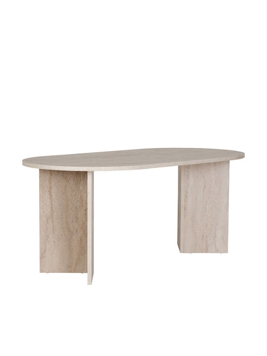 Sablin Tisch Speisesaal Holz Travertine 180x89.5x75cm