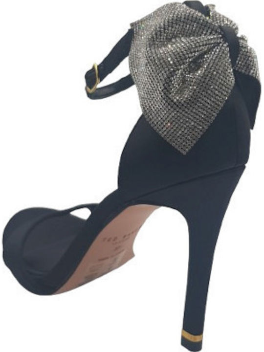 Stoff Sandalen Anatomisch Schwarz