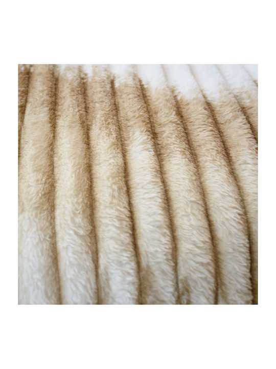 My Home Luxury Κουβέρτα Fleece Μονή 160x220εκ. Εκρού - Μπεζ