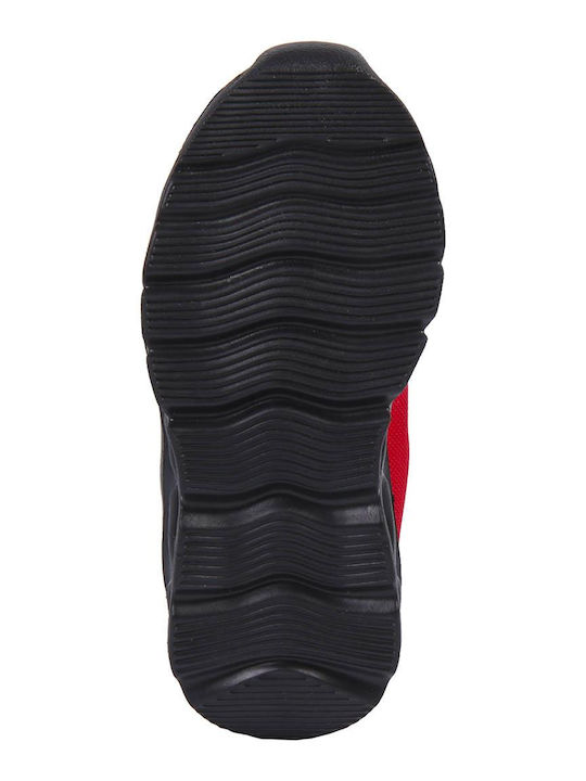 Kinder Sneakers mit Klettverschluss & Lichtern Rot