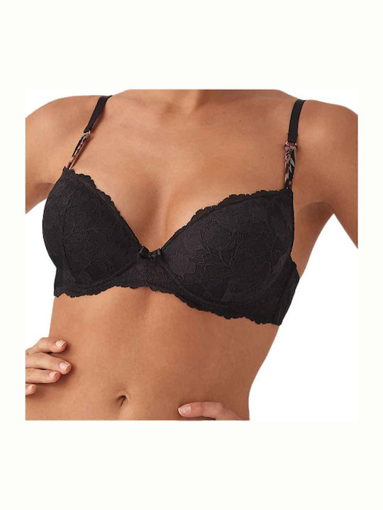 Promise Lace Underwear Set with Bra & String Black