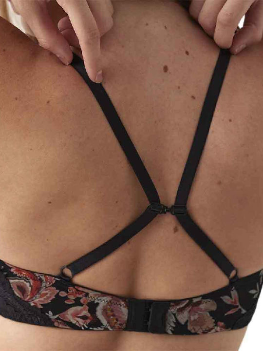Promise Lace Underwear Set with Bra & String Black