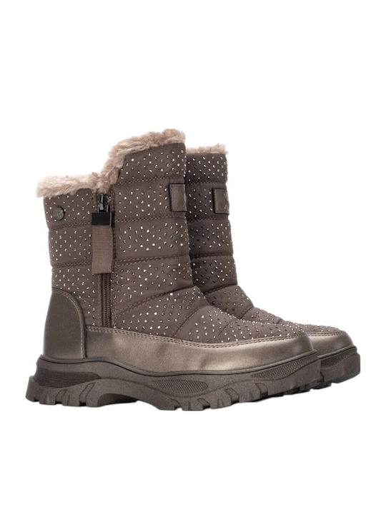 Kinder-Schneestiefeletten Silber
