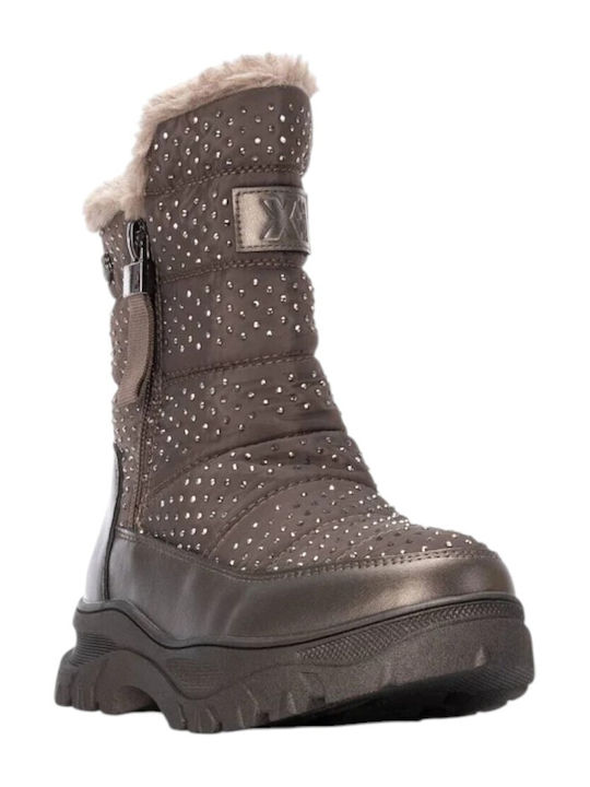 Kinder-Schneestiefeletten Silber