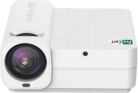 Mini Projector LCD Full HD Λάμπας LED με Wi-Fi και Ενσωματωμένα Ηχεία