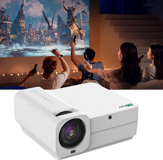 Mini Projector LCD Full HD Λάμπας LED με Wi-Fi και Ενσωματωμένα Ηχεία