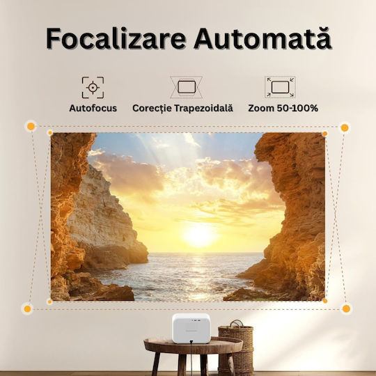 ED532 Проектор LCD Full HD с вградени високоговорители Бял