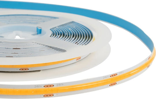 GloboStar Ταινία LED Bee 24V Θερμό Λευκό Φως 5m Τύπου COB