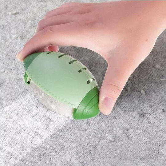 Reusable Lint Roller Handle Removing Pet Hair Made Silicone Strong Adhesive Washable Under Running Water Green