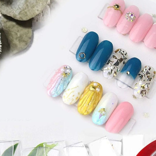 Σετ 50 Διαφανείς Ράβδοι Επίδειξης Press On & Nail Art