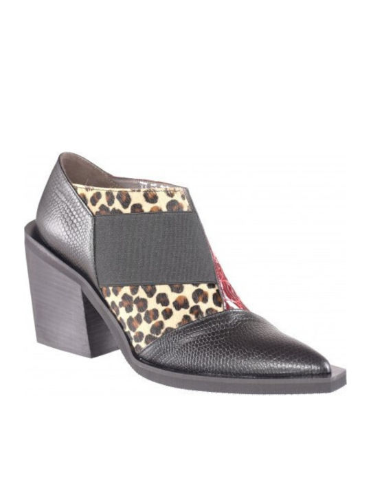 Leather Women's Ankle Boots Black