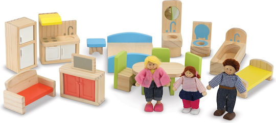 Melissa & Doug Căsuță de păpuși din lemn
