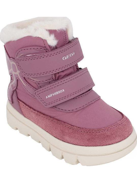 Willaboom Anatomisch Lederne Kinderstiefeletten mit Reißverschluss Rosa