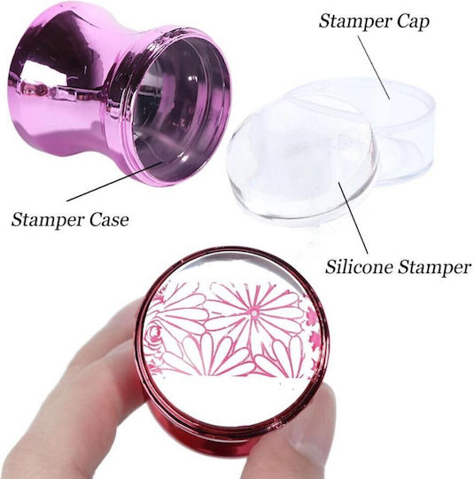 Jelly Stamp Nageldesign Δυο Καρτέλες Σχέδια