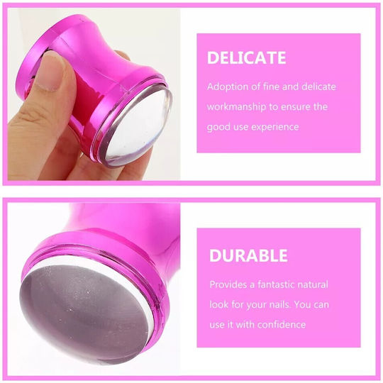 Jelly Stamp Nageldesign Δυο Καρτέλες Σχέδια
