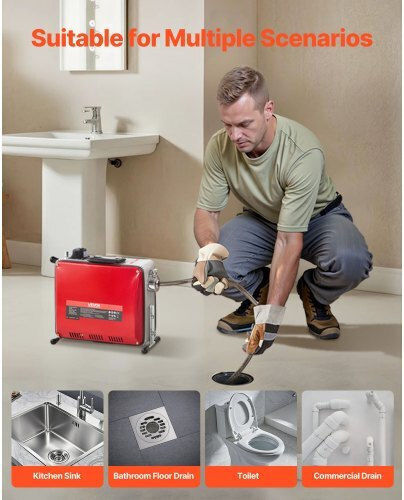 Vevor Drain Cleaning Machines Electric