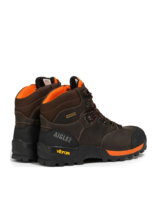 Aigle Altavio Cuir Hunting Boots in Brown color